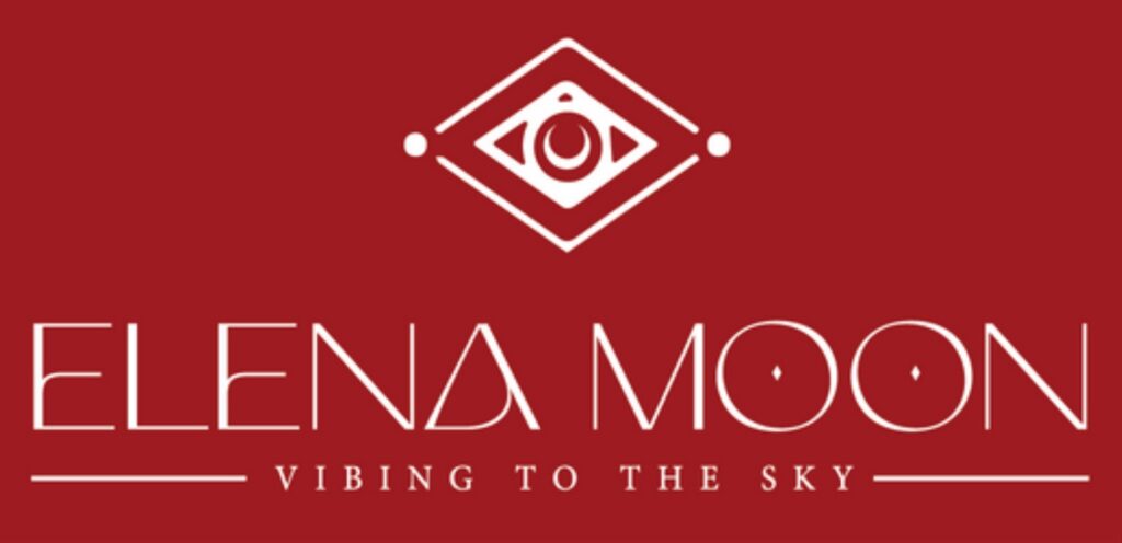 Elena Moon dj logo granate