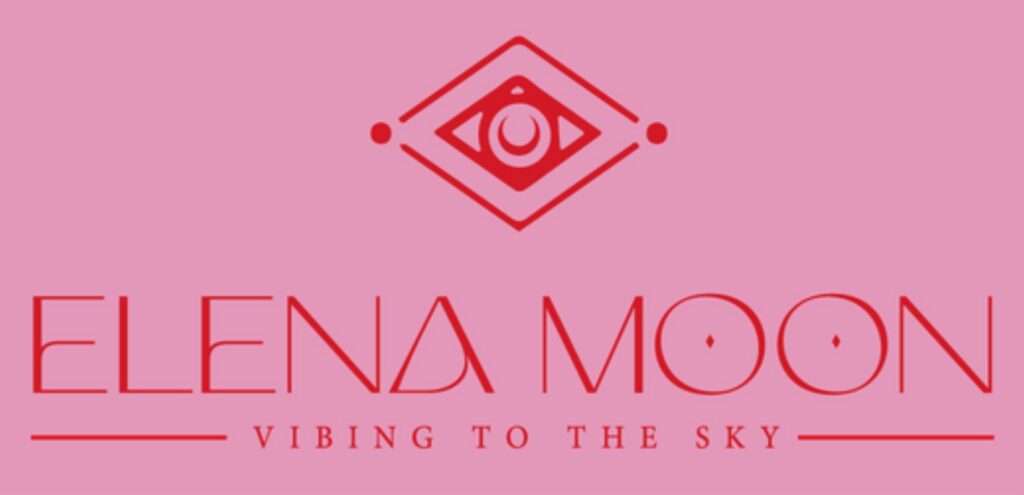 Elena Moon dj logo rosa